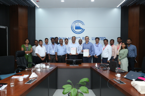 Phase 2 Rolling Stock Supplementary Contract Agreement signed between Chennai Metro Rail Limited and Alstom Transport India Limited