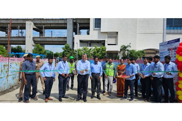 Renovated Parking facility opened at the Arignar Anna Alandur Metro Station