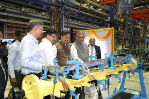 Commencement of Production of trains for CMRL Phase-2 Network at Alstom Transport India Limited, Sricity, Andhra Pradesh.
