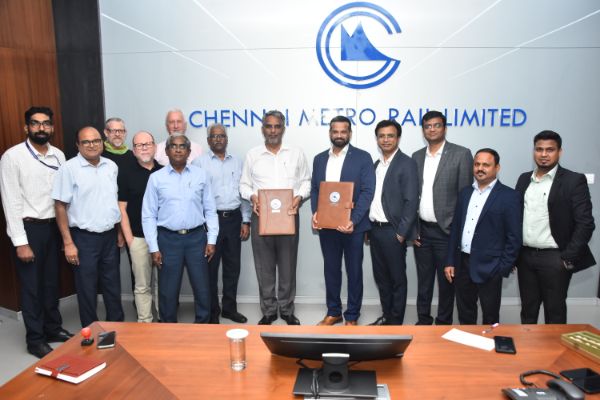 The “Design, Manufacture, Supply, Installation, Testing & Commissioning of Signalling, Train Control and Video Management System” for the Phase -2 of Chennai Metro Rail Project has been awarded to the consortium of Hitachi Rail STS SPA and Hitachi Rail STS India Pvt Limited at a cost of INR 1,620 Cr.