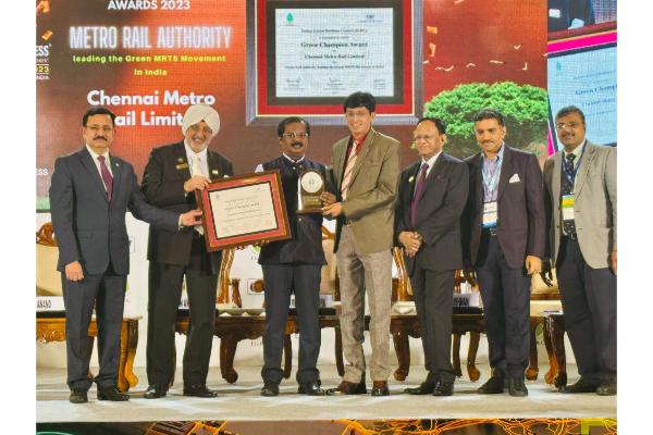 Green Champion Award for Chennai Metro Rail
