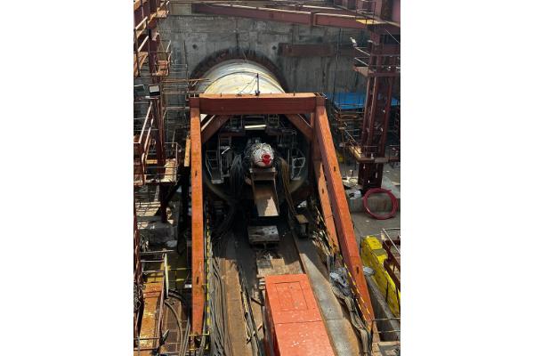 Second TBM “EAGLE” launched from Light House Metro Station towards Boat Club Station