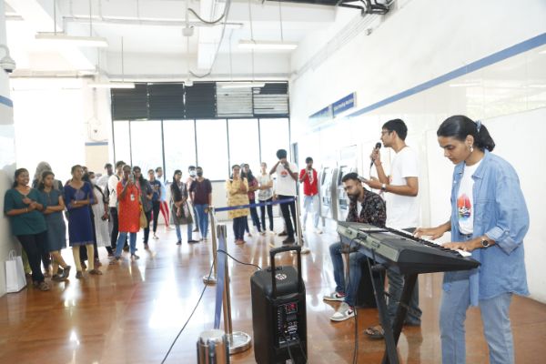 Awe50me weekend Music Performance conducted at Metro Stations and Metro Trains