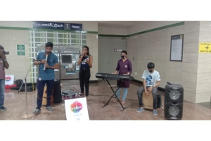 On The Streets of Chennai Music Performance conducted today (26.02.2022) at Thirumangalam Metro Station